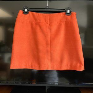 Express Brand Size 3/4 Side Zip Orange Skirt